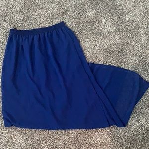 Royal Blue Long Skirt